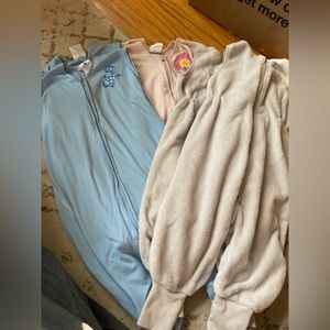 Set 6 cotton and fleece sleep sacks early walkers